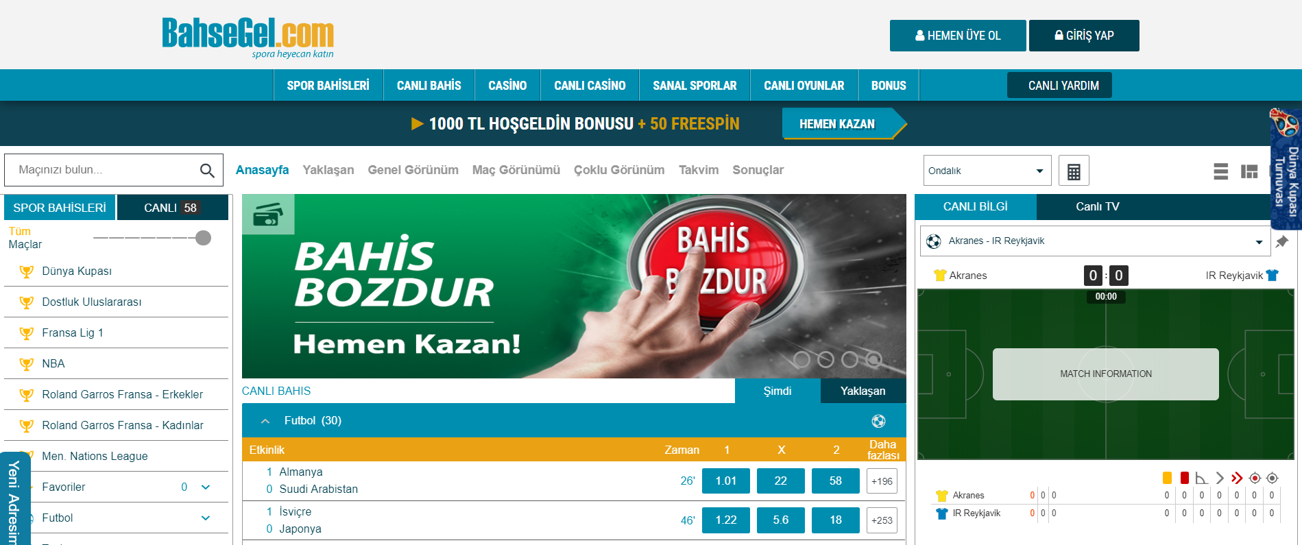 Bahsegel Giriş