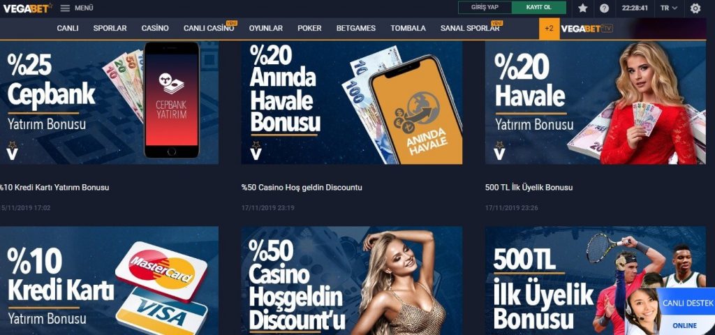 Vegabet Giriş